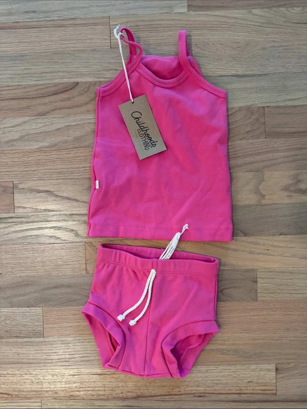 Childhood Clothing Pink Girls' Tank & Shorts Matching Set